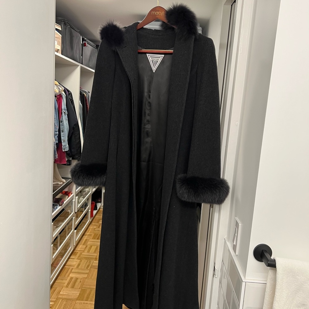 Marvin Richards lambswool hooded coat